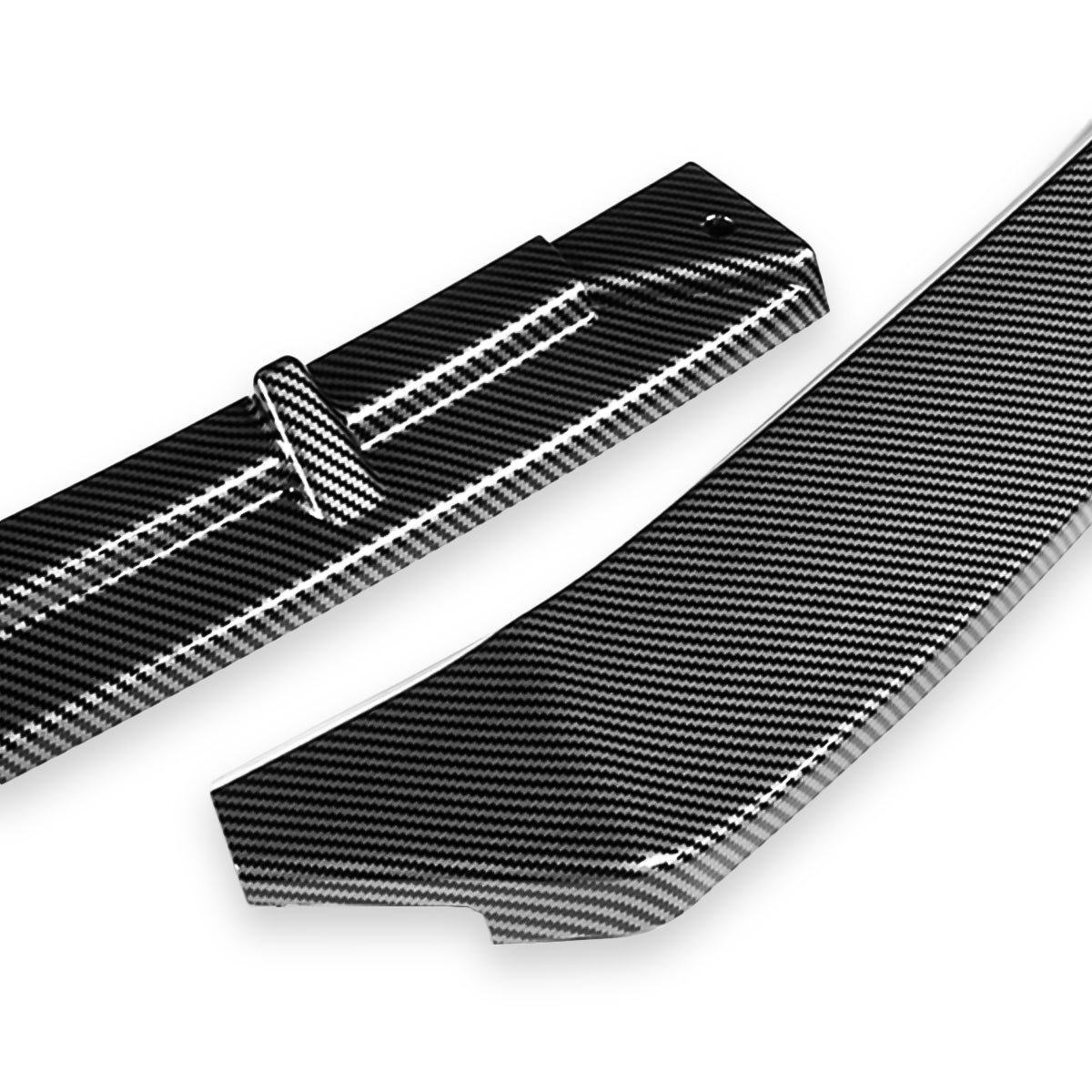 LIP FRONTAL 16-20 TESLA MODEL S - REQUIRES DRILLING BUMPER FOR INSTALLATION - 3PC - CARBON FIBER LOOK