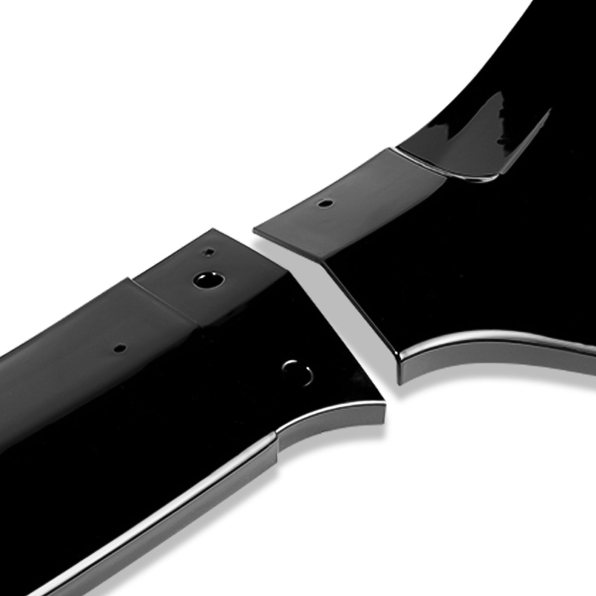 LIP FRONTAL 16-20 HONDA CIVIC SEDAN / COUPE - REQUIRES DRILLING BUMPER FOR INSTALLATION - 3PC - PAINTED GLOSS BLACK