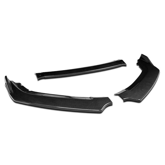 LIP FRONTAL 16-20 HONDA CIVIC SEDAN / COUPE - REQUIRES DRILLING BUMPER FOR INSTALLATION - 3PC - CARBON FIBER LOOK