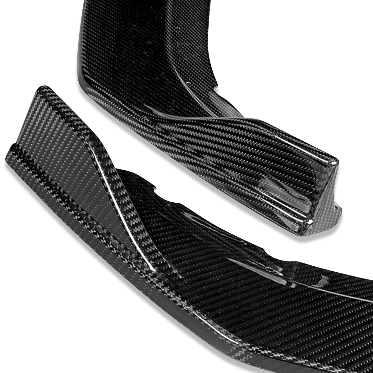 LIP FRONTAL 16-20 HONDA CIVIC SEDAN / COUPE - REQUIRES DRILLING BUMPER FOR INSTALLATION - 3PC - REAL CARBON FIBER