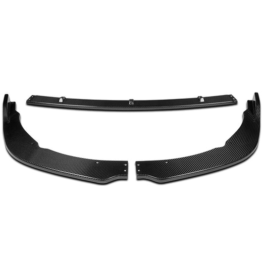LIP FRONTAL 18-22 TOYOTA CAMRY - FITS SE, XSE MODELS ONLY - REQUIRES DRILLING BUMPER FOR INSTALLATION - 3PC - REAL CARBON FIBER