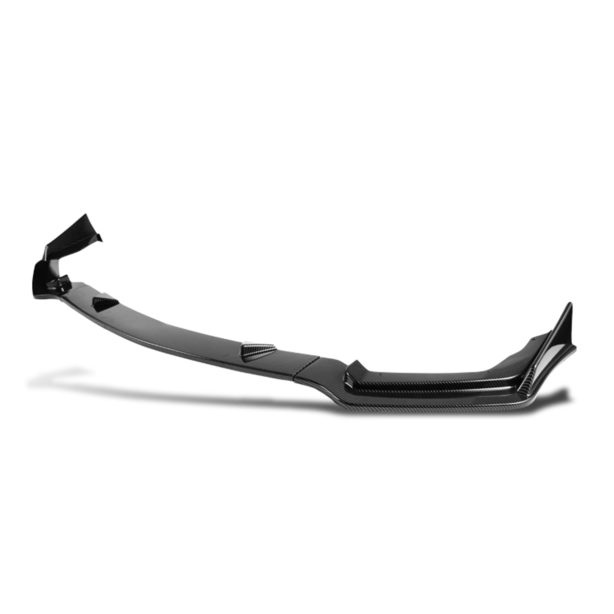 LIP FRONTAL 14-17 INFINITI Q50 - FITS SPORT MODELS ONLY - REQUIRES DRILLING BUMPER FOR INSTALLATION - 3PC - CARBON FIBER LOOK