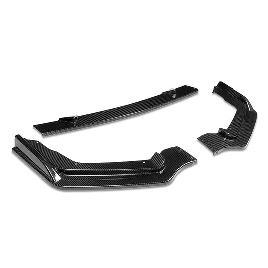 LIP FRONTAL 14-17 INFINITI Q50 - FITS SPORT MODELS ONLY - REQUIRES DRILLING BUMPER FOR INSTALLATION - 3PC - REAL CARBON FIBER