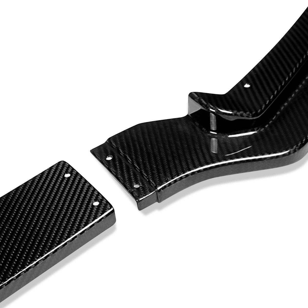 LIP FRONTAL 14-17 INFINITI Q50 - FITS SPORT MODELS ONLY - REQUIRES DRILLING BUMPER FOR INSTALLATION - 3PC - REAL CARBON FIBER