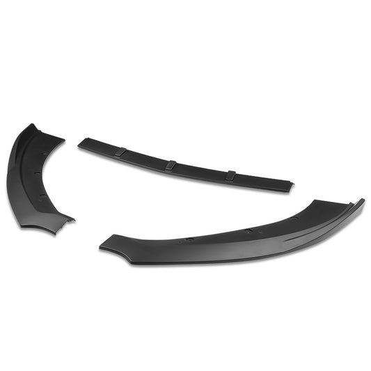 LIP FRONTAL 15-17 FORD MUSTANG GT WITHOUT PERFORMANCE OR 50TH PACKAGE - REQUIRES DRILLING BUMPER FOR INSTALLATION - 3PC - MATTE BLACK