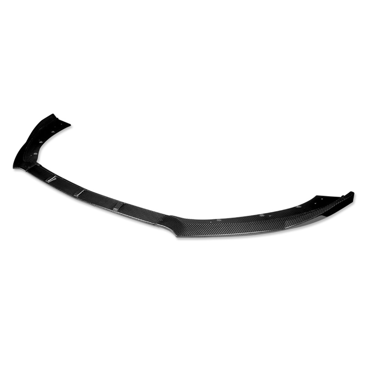 LIP FRONTAL 15-17 FORD MUSTANG GT WITHOUT PERFORMANCE OR 50TH PACKAGE - REQUIRES DRILLING BUMPER FOR INSTALLATION - 3PC - REAL CARBON FIBER