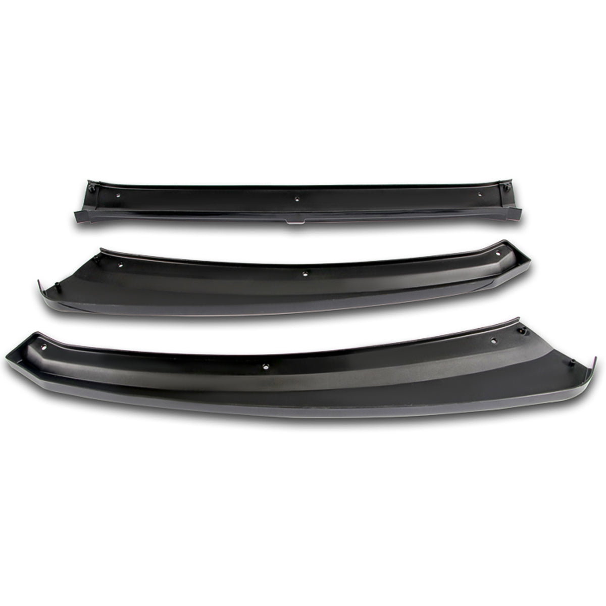 LIP FRONTAL 15-18 FORD FOCUS - REQUIRES DRILLING BUMPER FOR INSTALLATION - 3PC - PAINTED GLOSS BLACK