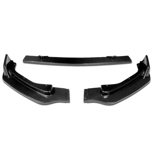 LIP FRONTAL 14-17 INFINITI Q50 - FITS NON SPORT MODELS ONLY - REQUIRES DRILLING BUMPER FOR INSTALLATION - 3PC - REAL CARBON FIBER