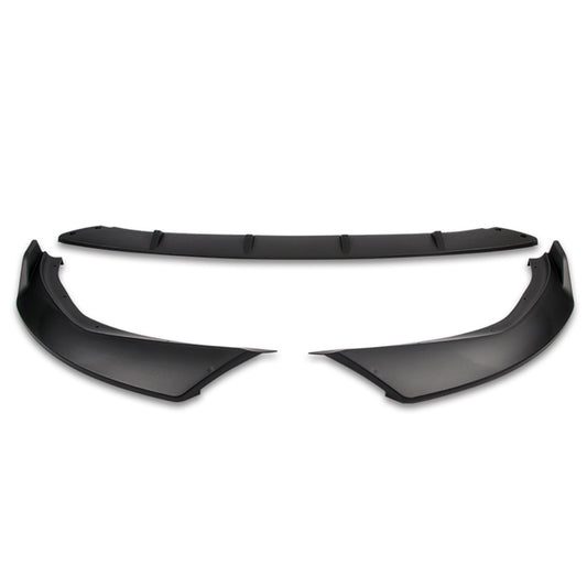 LIP FRONTAL 19-21 BMW G20, 330E, M340I, M340I XDRIVE, 330I - FITS MODELS WITH SPORT FRONT BUMPER - REQUIRES DRILLING BUMPER FOR INSTALLTION - 3PC - MATTE BLACK