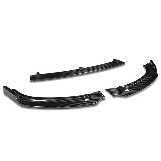 LIP FRONTAL 14-19 BMW F23, 228I, 230I, M235I, XDRIVE MODELS - FITS CONVERTIBLE MODELS WITH BASE BUMPER ONLY - REQUIRES DRILLING BUMPER FOR INSTALLTION - 3PC - REAL CARBON FIBER