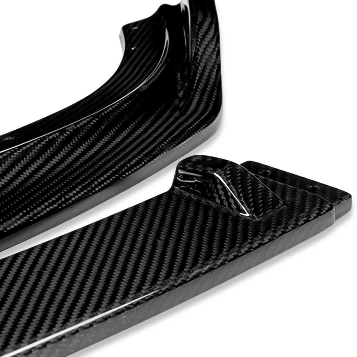 LIP FRONTAL 14-19 BMW F23, 228I, 230I, M235I, XDRIVE MODELS - FITS CONVERTIBLE MODELS WITH BASE BUMPER ONLY - REQUIRES DRILLING BUMPER FOR INSTALLTION - 3PC - REAL CARBON FIBER