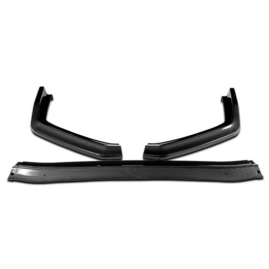 LIP FRONTAL 15-21 SUBARU WRX STI SEDAN - REQUIRES DRILLING BUMPER FOR INSTALLATION - 3PC - CARBON FIBER LOOK