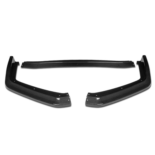 LIP FRONTAL 15-21 SUBARU WRX STI SEDAN - REQUIRES DRILLING BUMPER FOR INSTALLATION - 3PC - REAL CARBON FIBER