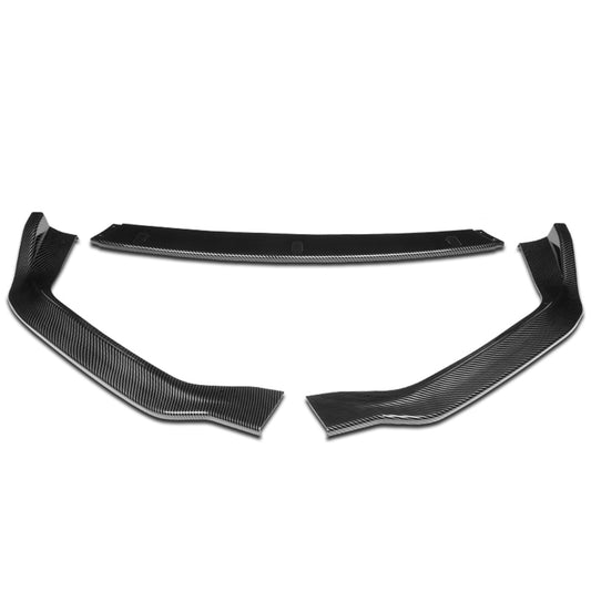 LIP FRONTAL 14-16 LEXUS - FITS 1S350, IS250 F-SPORT ONLY - REQUIRES DRILLING BUMPER FOR INSTALLATION - 3PC - CARBON FIBER LOOK