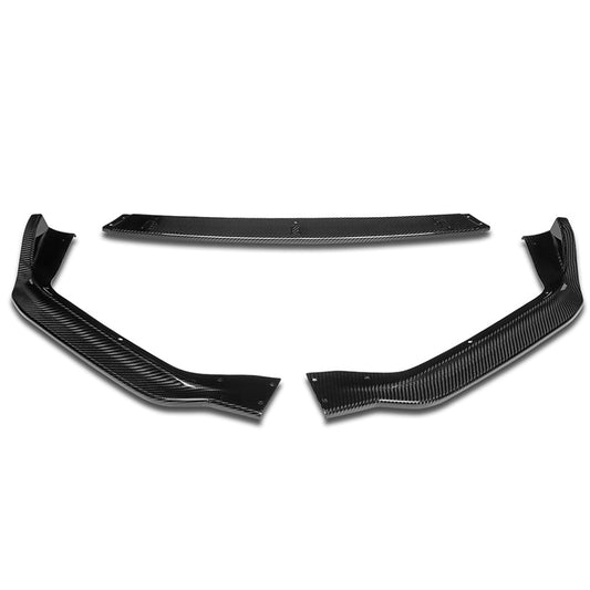 LIP FRONTAL 14-16 LEXUS - FITS 1S350, IS250 F-SPORT ONLY - REQUIRES DRILLING BUMPER FOR INSTALLATION - 3PC - REAL CARBON FIBER