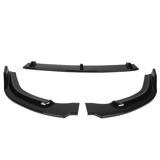 LIP FRONTAL 06-08 HONDA CIVIC SEDAN 4-DR - REQUIRES DRILLING BUMPER FOR INSTALLATION - 3PC - PAINTED GLOSS BLACK