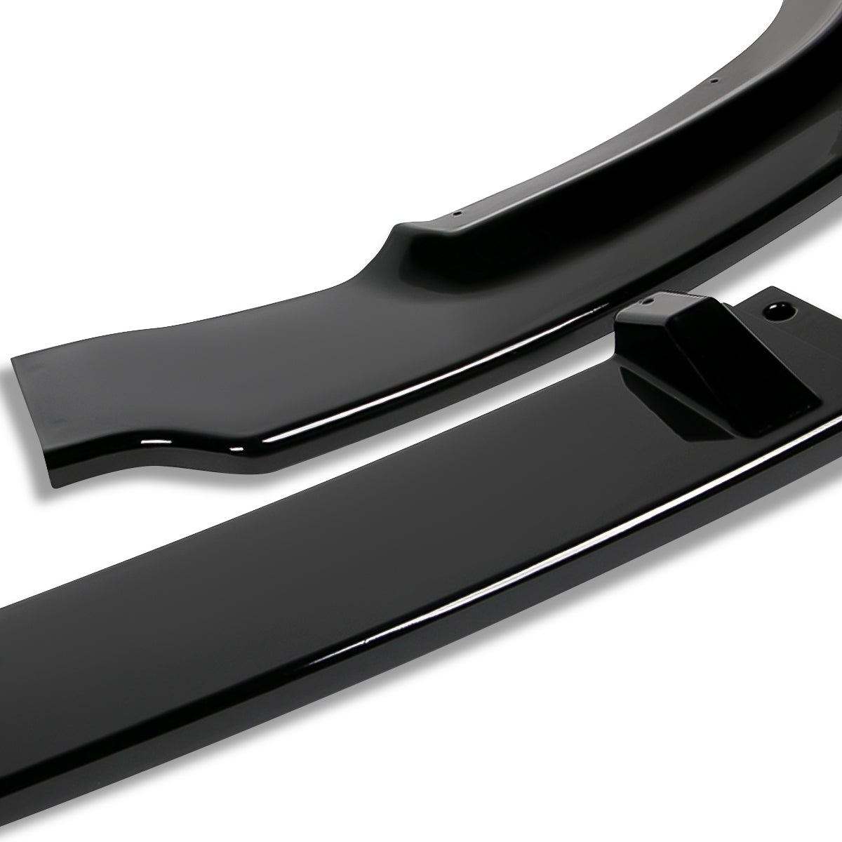 LIP FRONTAL 06-08 HONDA CIVIC SEDAN 4-DR - REQUIRES DRILLING BUMPER FOR INSTALLATION - 3PC - PAINTED GLOSS BLACK