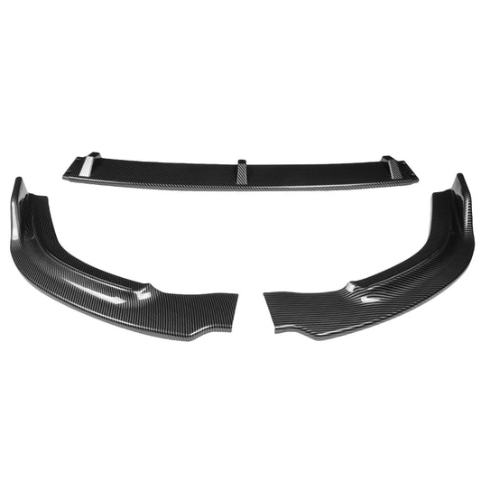 LIP FRONTAL 06-08 HONDA CIVIC SEDAN 4-DR - REQUIRES DRILLING BUMPER FOR INSTALLATION - 3PC - CARBON FIBER LOOK