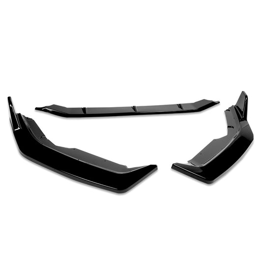 LIP FRONTAL 20-22 NISSAN SENTRA - REQUIRES DRILLING BUMPER FOR INSTALLATION - 3PC - PAINTED GLOSS BLACK