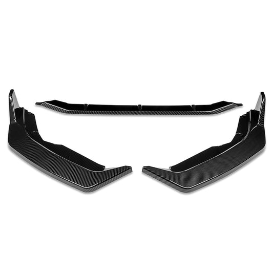 LIP FRONTAL 20-22 NISSAN SENTRA - REQUIRES DRILLING BUMPER FOR INSTALLATION - 3PC - CARBON FIBER LOOK