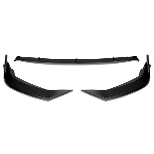 LIP FRONTAL 20-21 TOYOTA COROLLA - FITS L, LE, XLE ONLY - REQUIRES DRILLING BUMPER FOR INSTALLATION - 3PC - MATTE BLACK