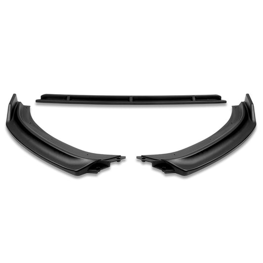 LIP FRONTAL 17-20 AUDI - FITS A3 WITH BASE, PREMIUM BUMPER ONLY - REQUIRES DRILLING BUMPER FOR INSTALLATION - 3PC - MATTE BLACK