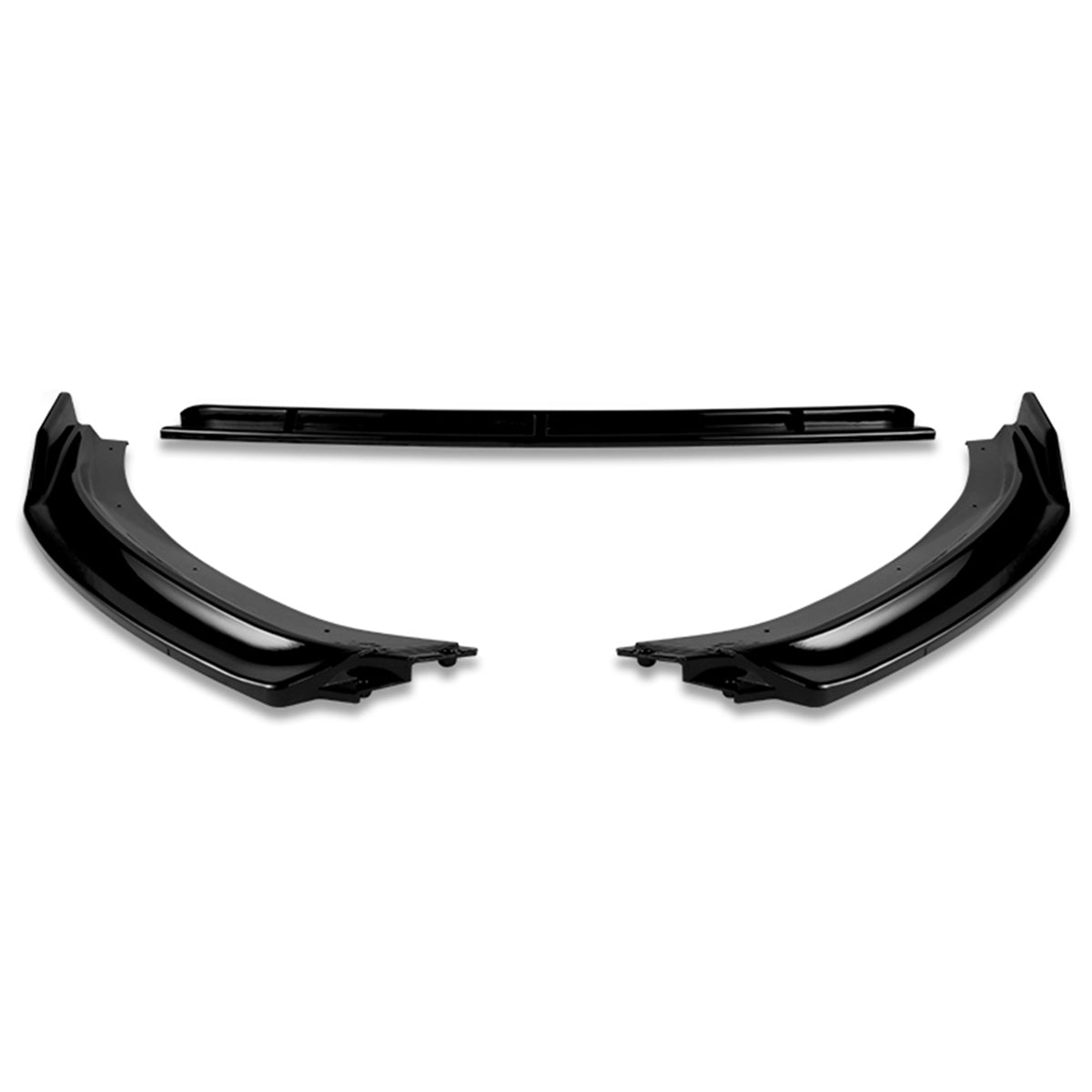 LIP FRONTAL 17-20 AUDI - FITS A3 WITH BASE, PREMIUM BUMPER ONLY - REQUIRES DRILLING BUMPER FOR INSTALLATION - 3PC - PAINTED GLOSS BLACK