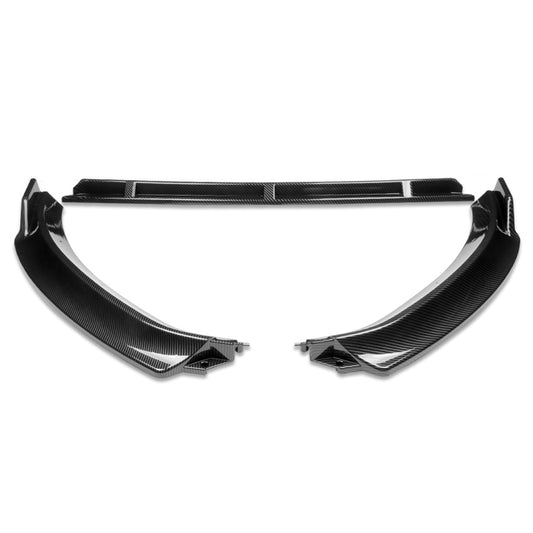 LIP FRONTAL 14-17 VOLKSWAGEN GOLF - REQUIRES DRILLING BUMPER FOR INSTALLATION - 3PC - CARBON FIBER LOOK