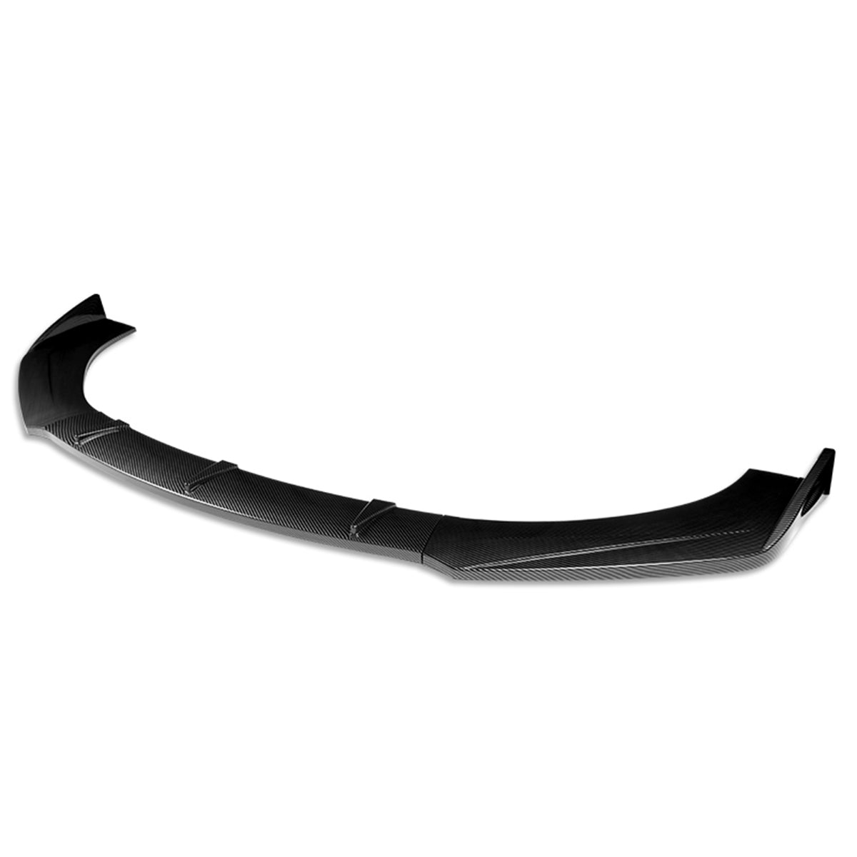 LIP FRONTAL UNIVERSAL - 68" X 5" - REQUIRES DRILLING BUMPER FOR INSTALLATION - 3PC - CARBON FIBER LOOK