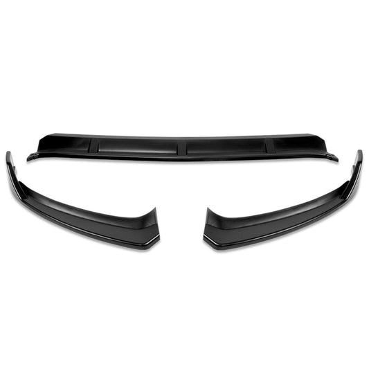 LIP FRONTAL 15 MERCEDES BENZ C400 / 15-18 W205 SPORT, C63 AMG, C180, C200, C250, C300, C350 / 2016 C450 AMG / 16-18 C350E / 17-18 C400 - REQUIRES DRILLING BUMPER FOR INSTALLATION - 3PC - MATTE BLACK