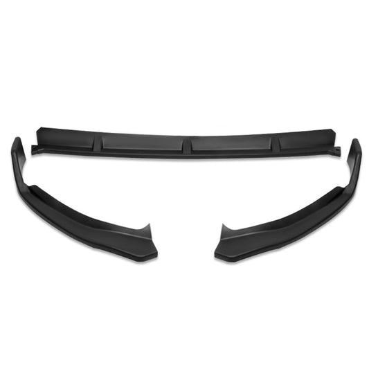 LIP FRONTAL 19 MERCEDES BENZ C180 / 19-20 C-CLASS W205, C43 AMG, C63 AMG, C200, C300 - REQUIRES DRILLING BUMPER FOR INSTALLATION - 3PC - MATTE BLACK