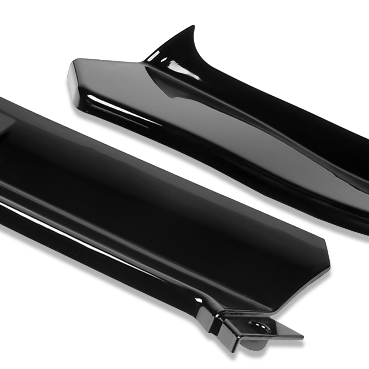 LIP FRONTAL 19 MERCEDES BENZ C180 / 19-20 C-CLASS W205, C43 AMG, C63 AMG, C200, C300 - REQUIRES DRILLING BUMPER FOR INSTALLATION - 3PC - PAINTED GLOSS BLACK