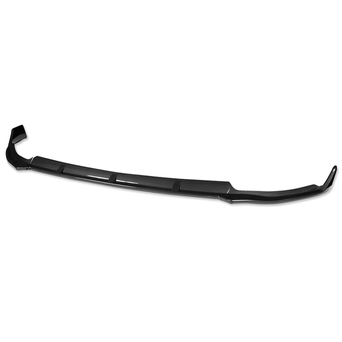 LIP FRONTAL 19 MERCEDES BENZ C180 / 19-20 C-CLASS W205, C43 AMG, C63 AMG, C200, C300 - REQUIRES DRILLING BUMPER FOR INSTALLATION - 3PC - CARBON FIBER LOOK