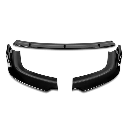 LIP FRONTAL 96-98 HONDA CIVIC - REQUIRES DRILLING BUMPER FOR INSTALLATION - 3PC - PAINTED GLOSS BLACK