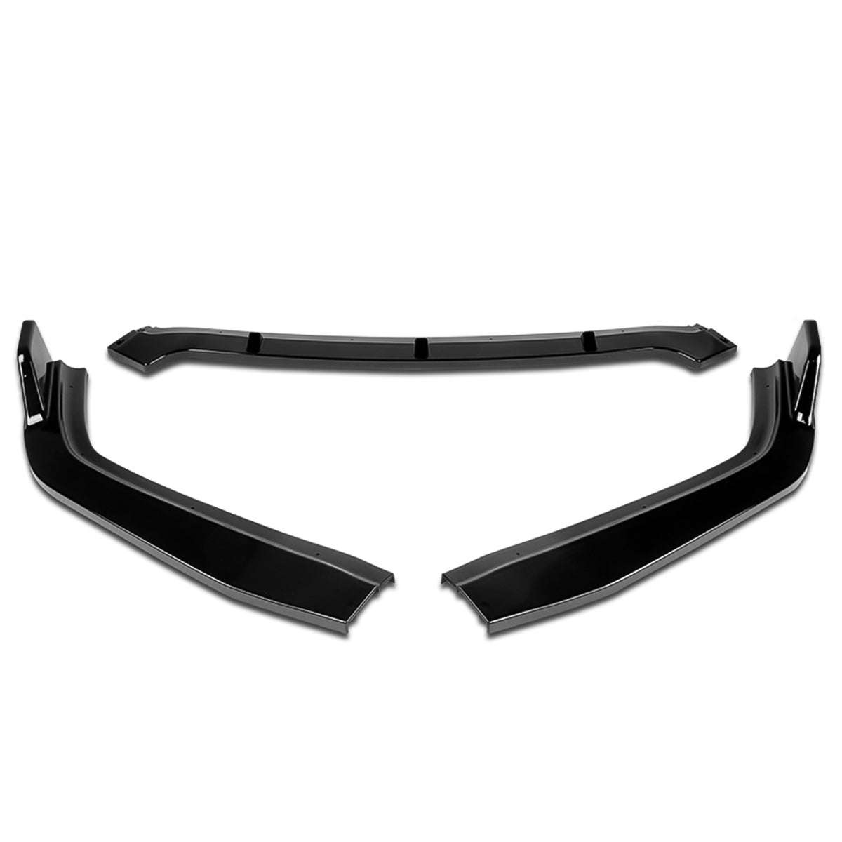 LIP FRONTAL 12 HONDA CIVIC 4DR - REQUIRES DRILLING BUMPER FOR INSTALLATION - 3PC - PAINTED GLOSS BLACK