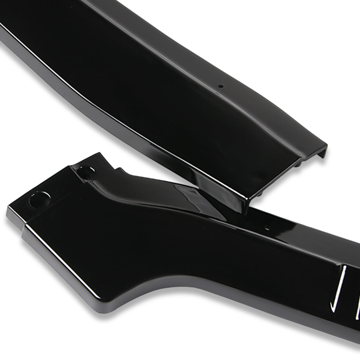 LIP FRONTAL 12 HONDA CIVIC 4DR - REQUIRES DRILLING BUMPER FOR INSTALLATION - 3PC - PAINTED GLOSS BLACK