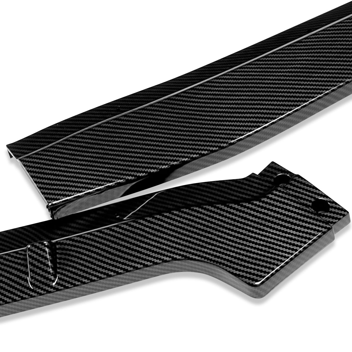 LIP FRONTAL 12 HONDA CIVIC 4DR - REQUIRES DRILLING BUMPER FOR INSTALLATION - 3PC - CARBON FIBER LOOK