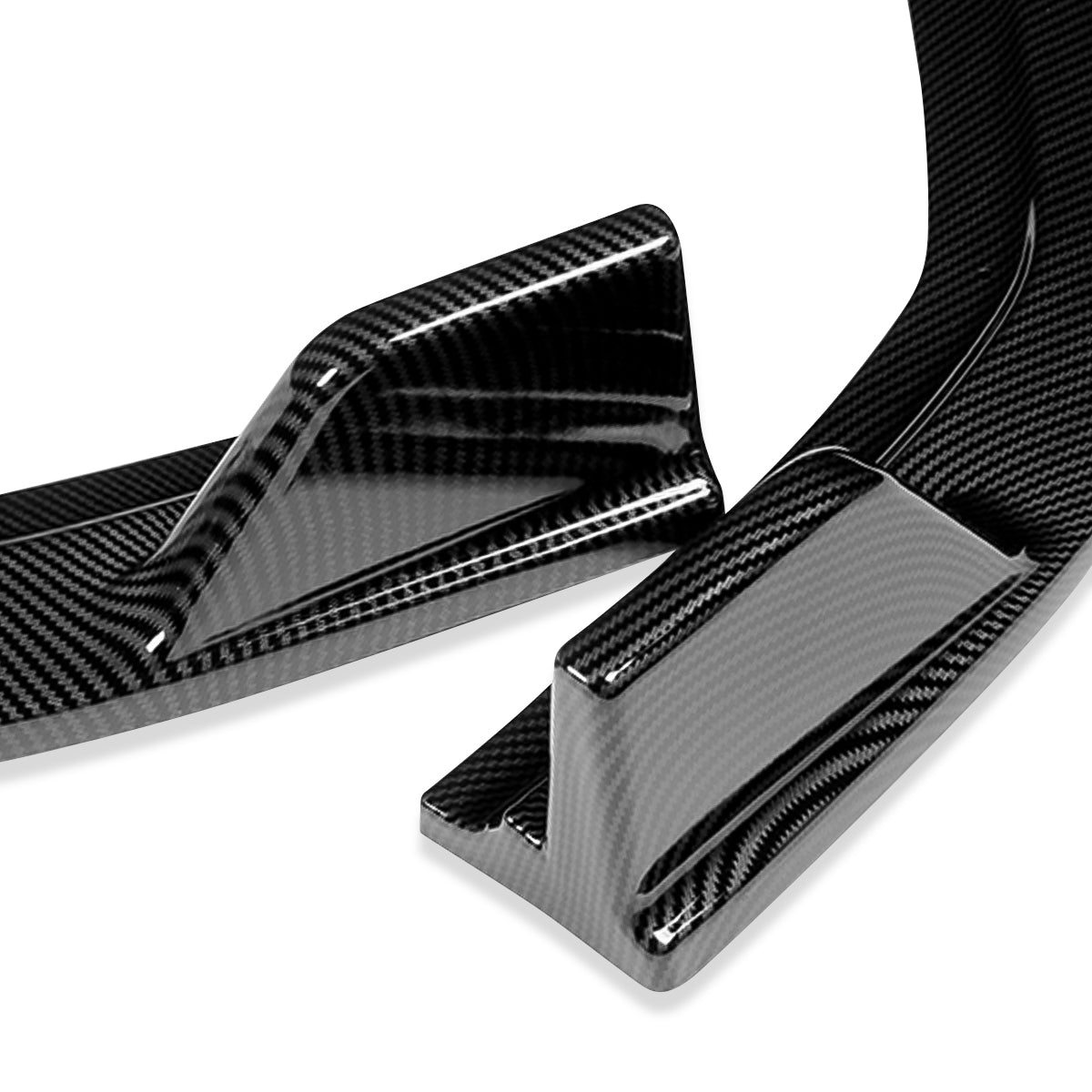 LIP FRONTAL 12 HONDA CIVIC 4DR - REQUIRES DRILLING BUMPER FOR INSTALLATION - 3PC - CARBON FIBER LOOK