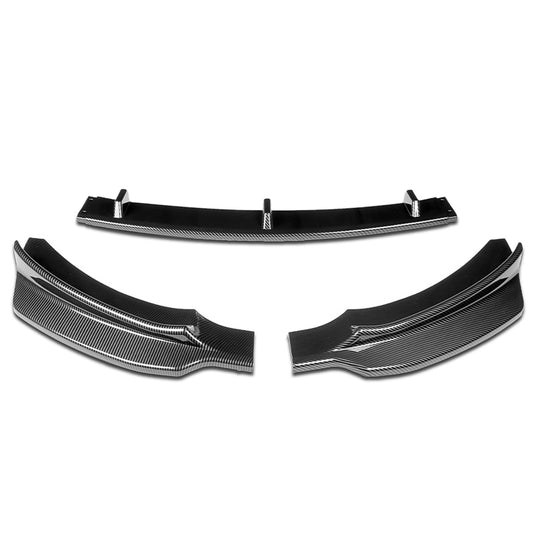 LIP FRONTAL 14-16 BMW 428I / 15-16 428I GRAN COUPE / 17-19 430I / 18-19 430I GRAN COUPE - FITS SPORT, M-SPORT MODEL ONLY - REQUIRES DRILLING BUMPER FOR INSTALLATION - 3PC - CARBON FIBER LOOK
