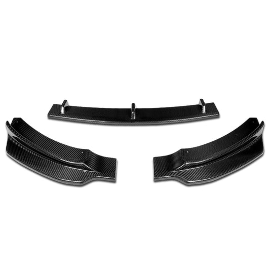 LIP FRONTAL 14-16 BMW 428I / 15-16 428I GRAN COUPE / 17-19 430I / 18-19 430I GRAN COUPE - FITS SPORT, M-SPORT MODEL ONLY - REQUIRES DRILLING BUMPER FOR INSTALLATION - 3PC - REAL CARBON FIBER
