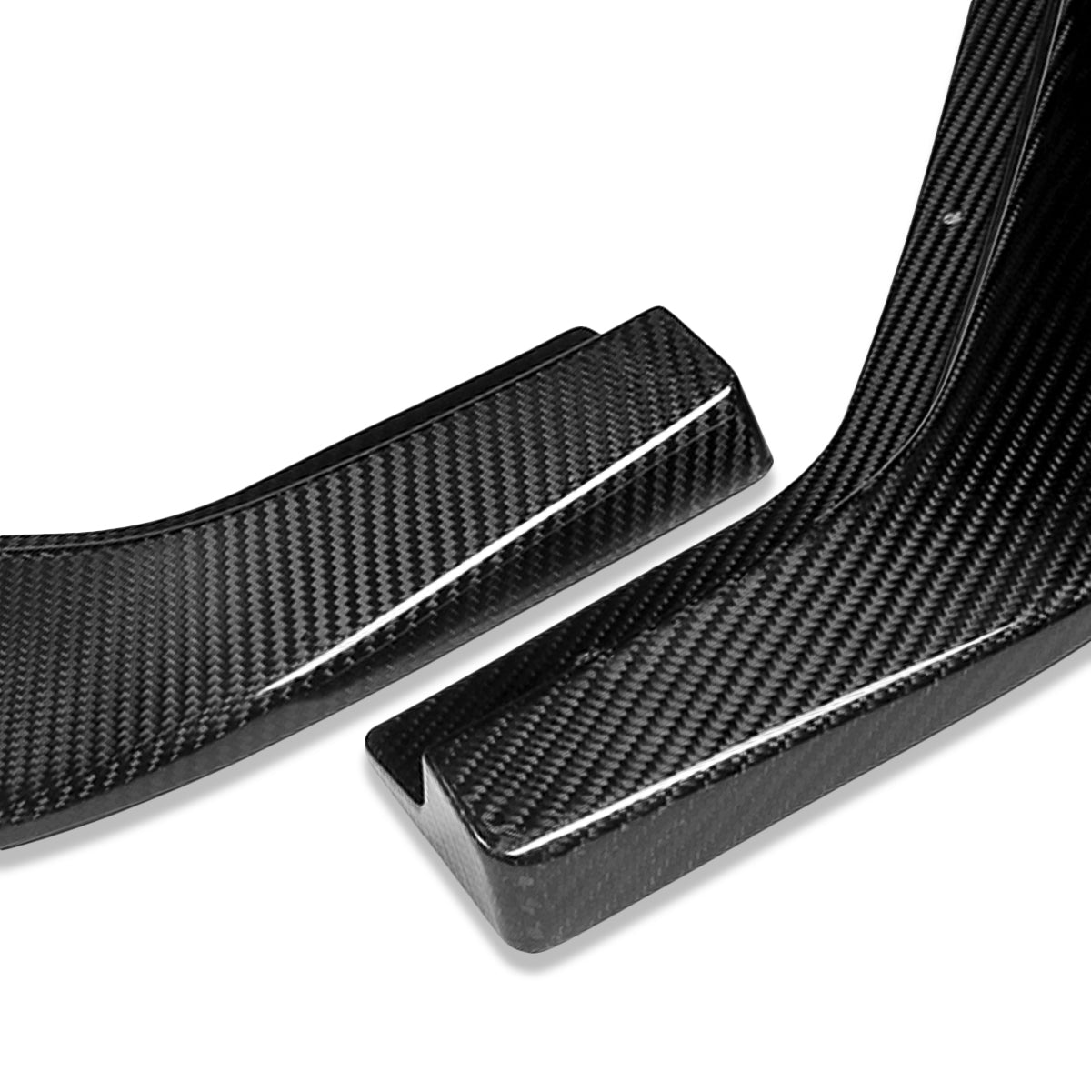 LIP FRONTAL 13-16 SUBARU BRZ - REQUIRES DRILLING BUMPER FOR INSTALLATION - 3PC - REAL CARBON FIBER
