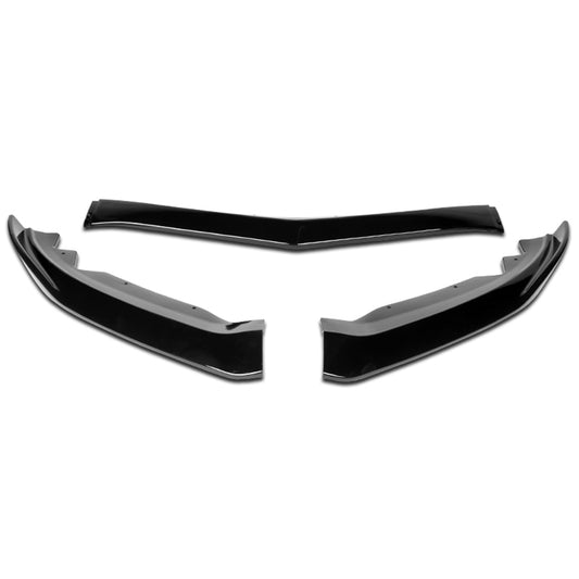 LIP FRONTAL 15-18 CADILLAC ATS - REQUIRES DRILLING BUMPER FOR INSTALLATION - 3PC - PAINTED GLOSS BLACK