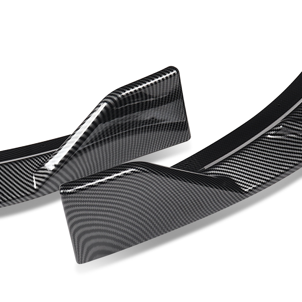 LIP FRONTAL 15-21 DODGE CHARGER - REQUIRES DRILLING BUMPER FOR INSTALLATION - 3PC - CARBON FIBER LOOK