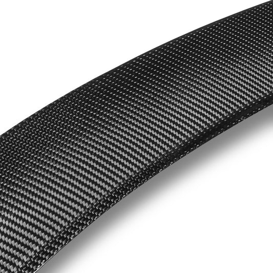 SPOILER CAR ROOF SPOILER - 08-14 MERCEDES-BENZ C63 AMG / 11-14 MERCEDES-BENZ C180 / 10-14 MERCEDES-BENZ C200 / 08 MERCEDES-BENZ C230 / 10-14 MERCEDES-BENZ C250 / 08-14 MERCEDES-BENZ C300 / 08-14 MERCEDES-BENZ C350 - FITS SEDAN MODELS - CARBON FIBER BLACK