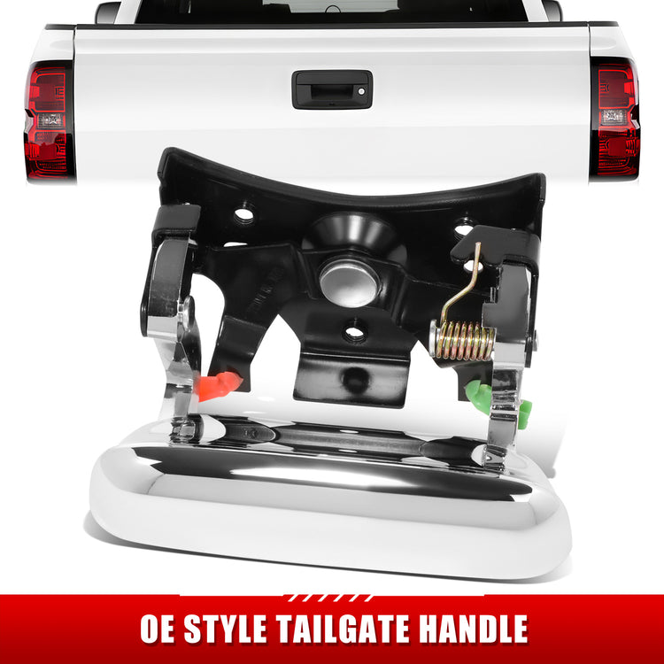 MANIJA DOOR HANDLE COVERS - 99-07 SILVERADO SIERRA 1500-3500 - SILVERADO SIERRA 1500-3500 - ABS PLASTIC / STAINLESS STEEL - SMOOTH BLACK