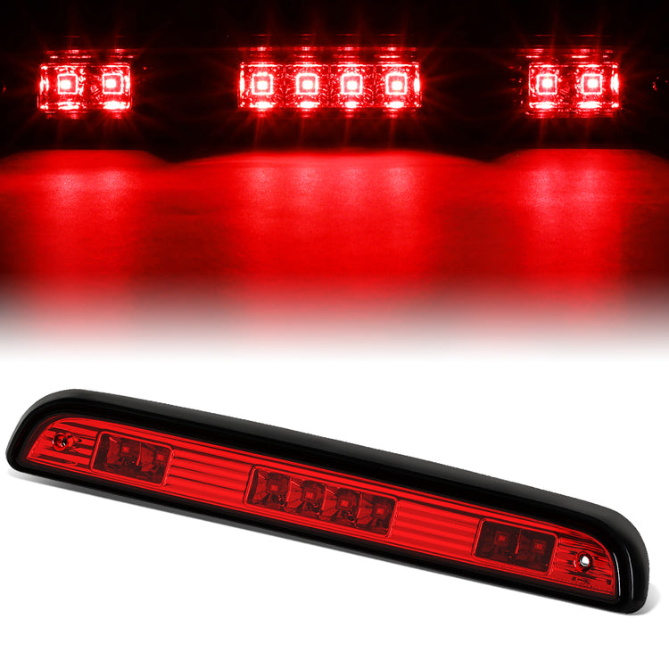LUZ DE FRENO 92-96 FORD F-150, BRONCO / 92-97 F-250, F-350 - FITS MODELS WITHOUT REAR CARGO LIGHT - LED - RED