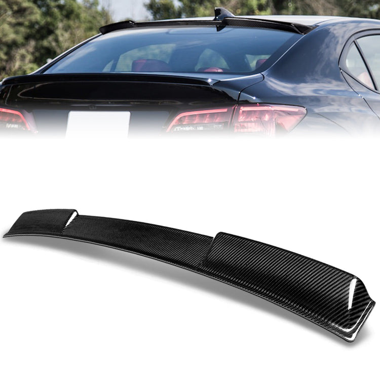SPOILER CAR ROOF SPOILER - 15-22 ACURA TLX - CARBON FIBER BLACK