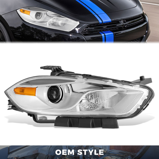FAROS OE STYLE - 13-16 DODGE DART - CHROME HOUSING - RIGHT SIDE