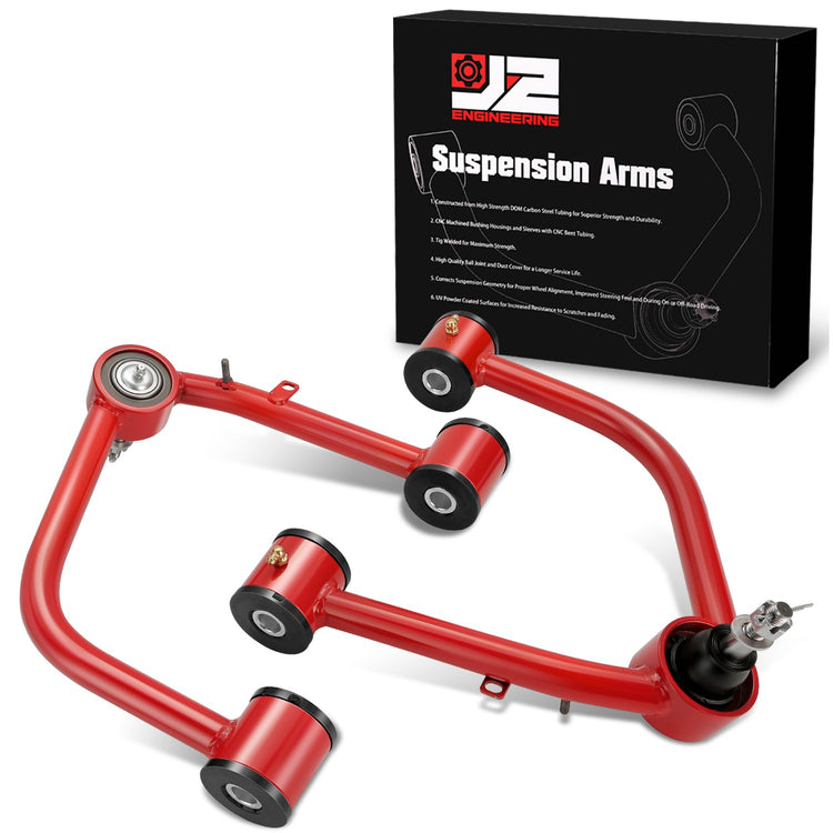 HORQUILLAS 22-23 TUNDRA 2WD/4WD BALL JOINT UPPER CONTROL ARM FOR 2-4" LEVELING LIFT KIT,
RED+BLACK