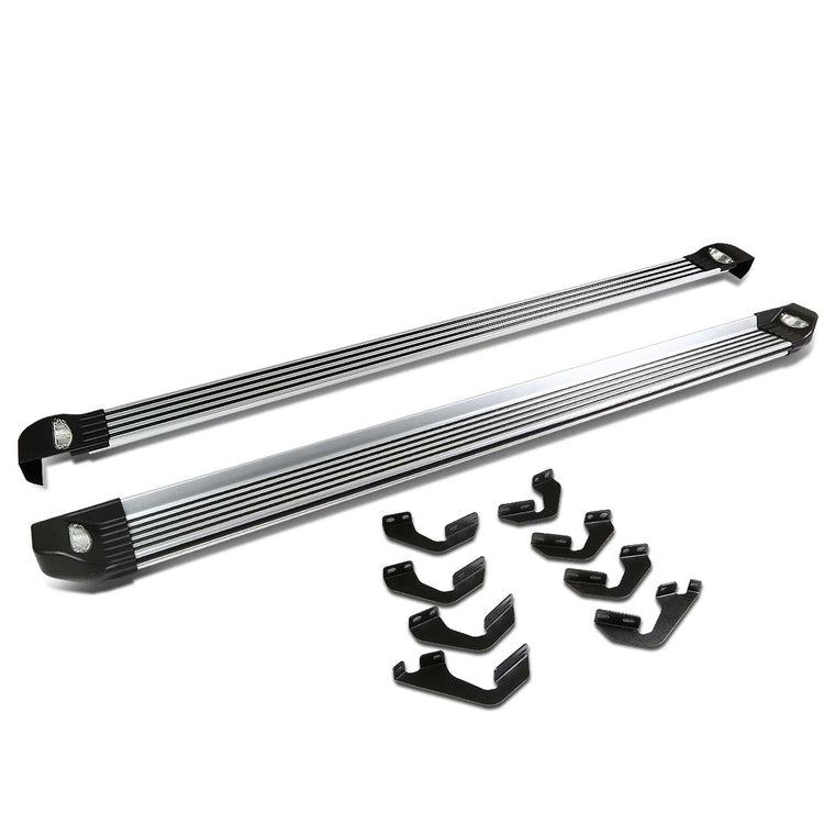 ESTRIBOS ALUMINUM - 07-16 TOYOTA TUNDRA - W/ LIGHTS - FITS SHORT BED MODELS ONLY - BLACK